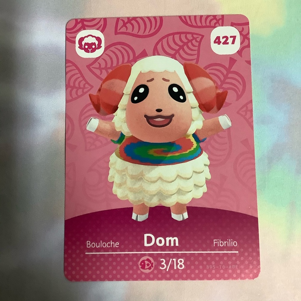 Animal Crossing Amiibo Card Dom Series 5